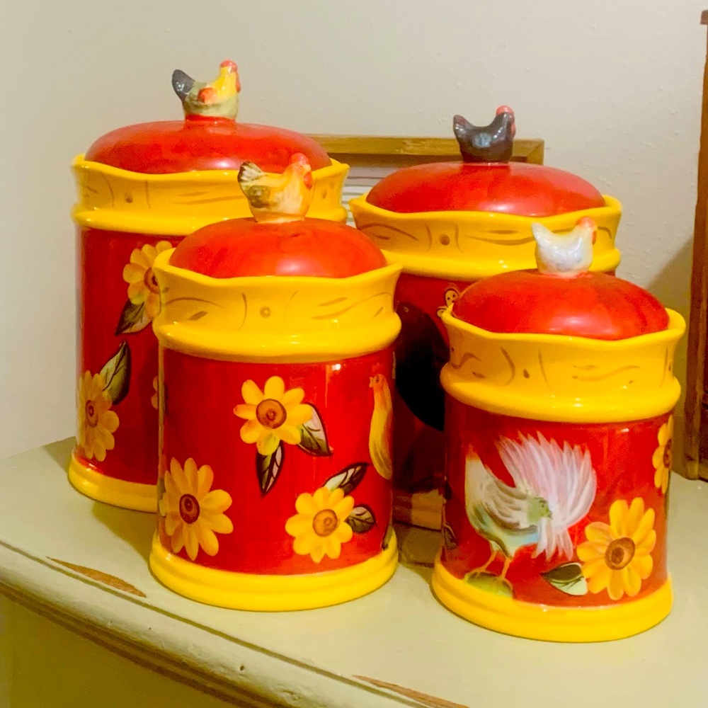 Cracker Barrel Country Store 4-piece Canister set